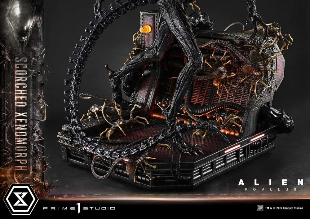Alien Romulus Statue – Scorched Xenomorph 98 cm 15