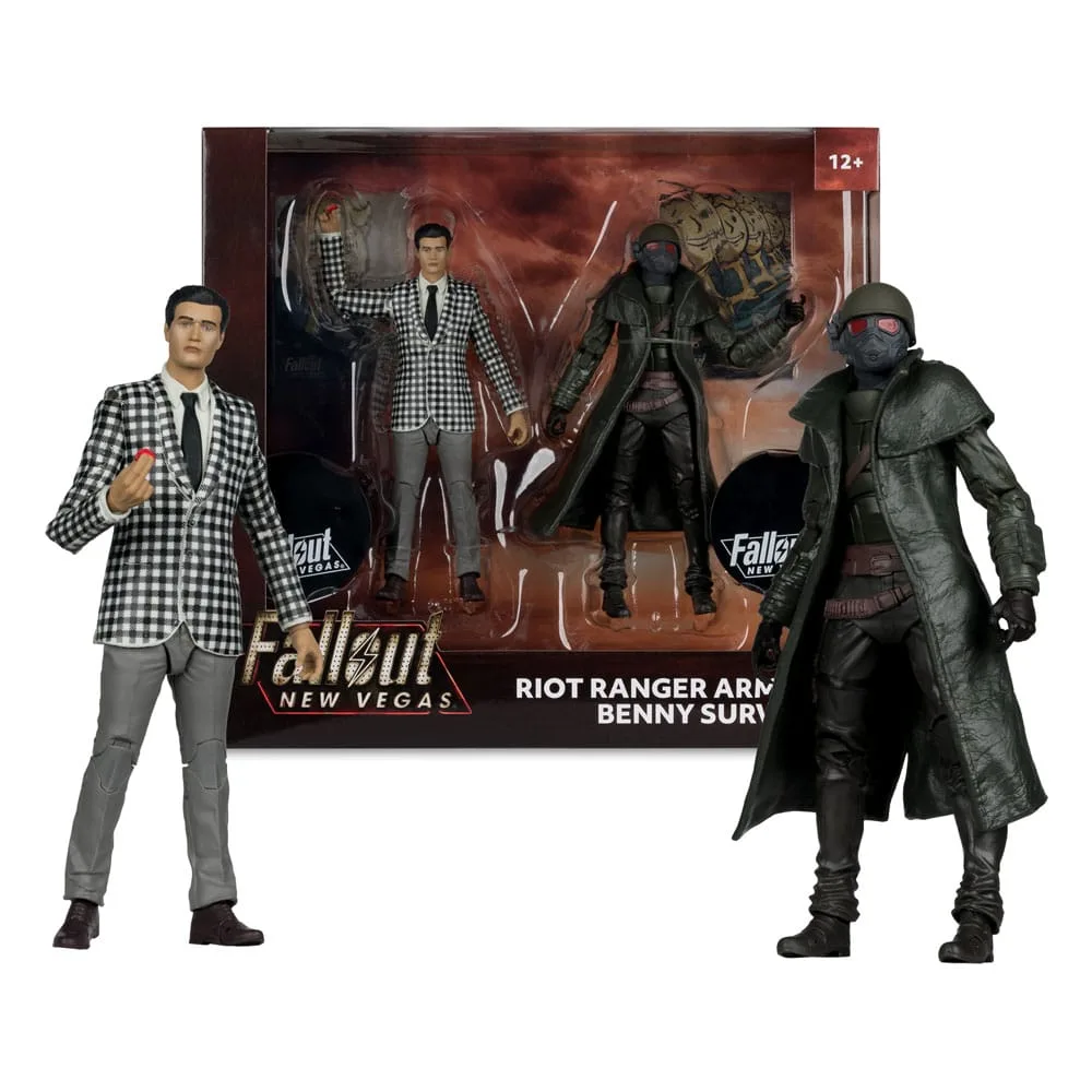 Fallout New Vegas Figure 2-Pack – Riot Ranger Armor & Benny 18 cm 5