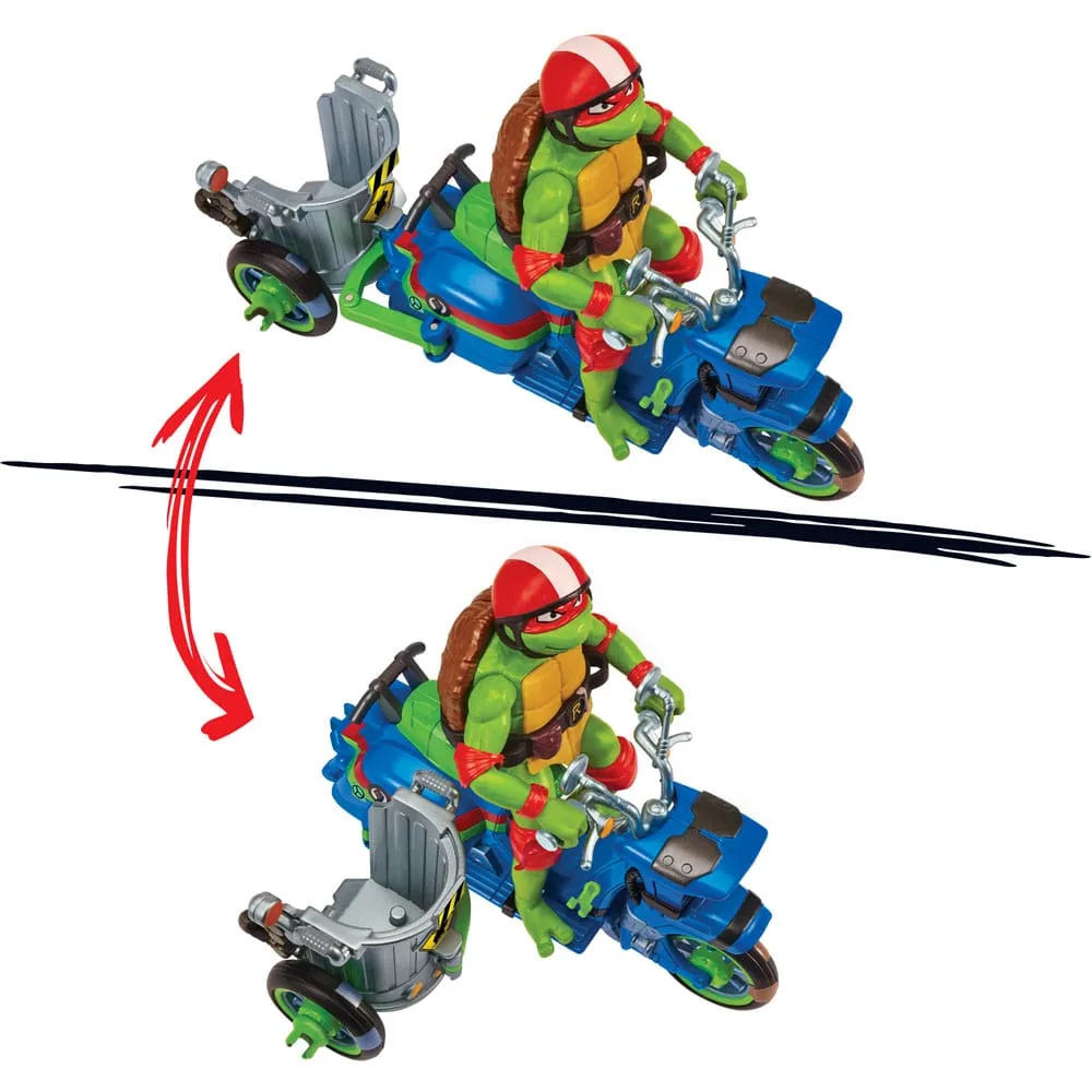 TMNT Action Figure – Raphael and Scooter with Sidecar 11 cm 4