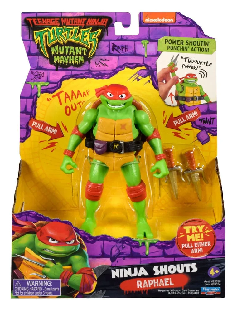 TMNT Mutant Mayhem Actionfigur – Ninja Shouts Raphael 14 cm 2