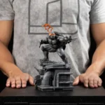 TMNT Statue – Michelangelo Black and White 1/10 Scale 26 cm 12
