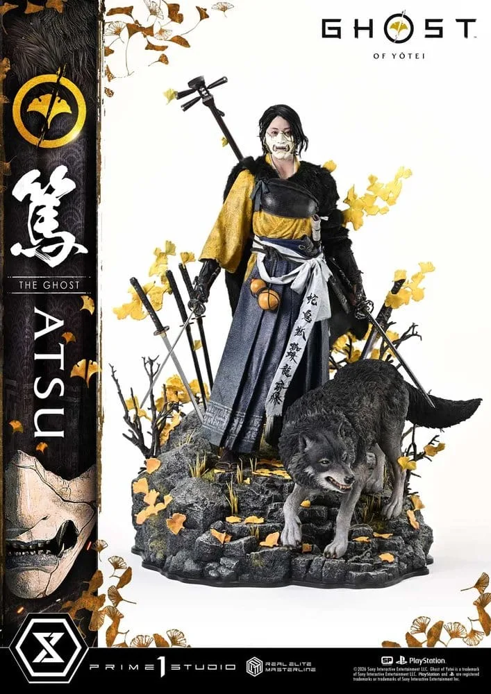 Ghost of Yotei Statue – Real Elite Masterline Atsu 59 cm 9