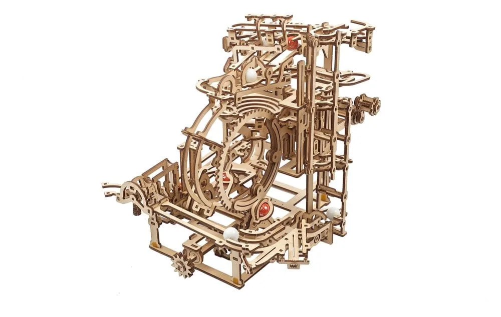 Ugears Wooden Model Kit – Marble Run Stepped Hoist 17