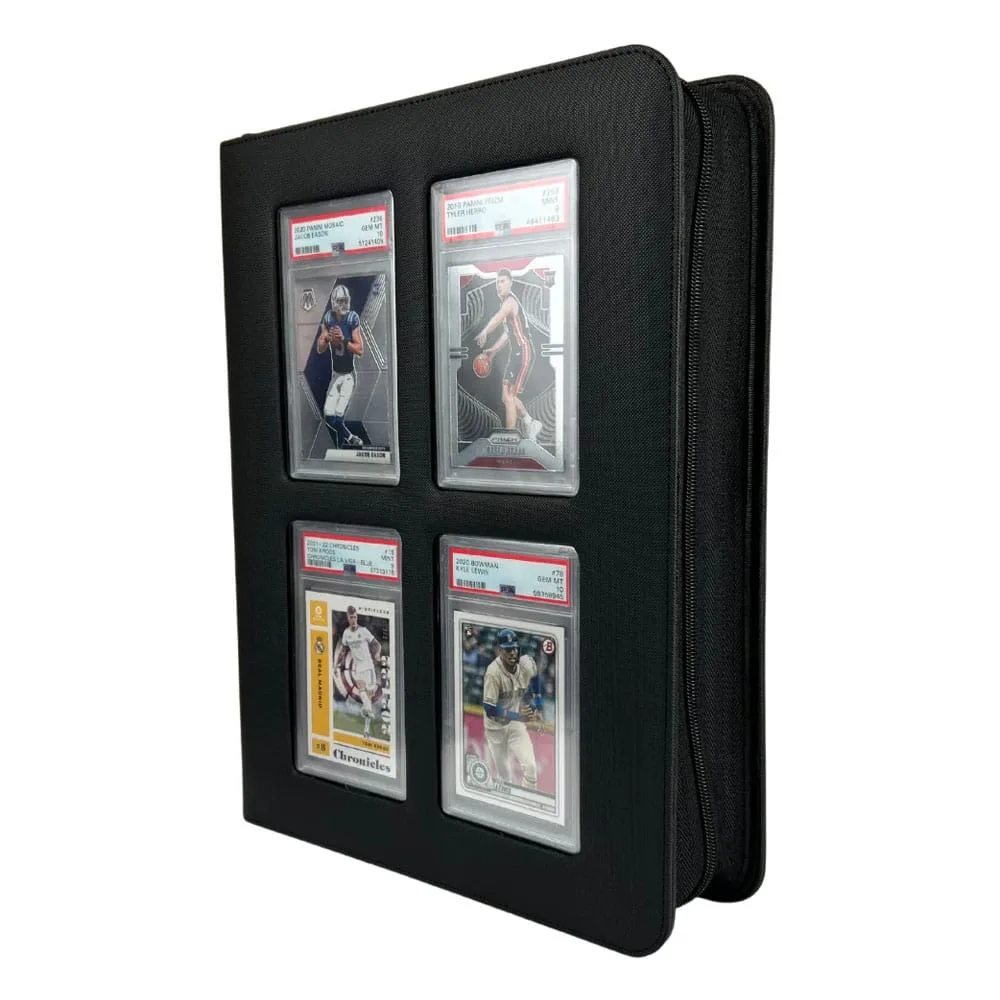 Trading Card Slab Binder – Evoretro Premium Black Window 2