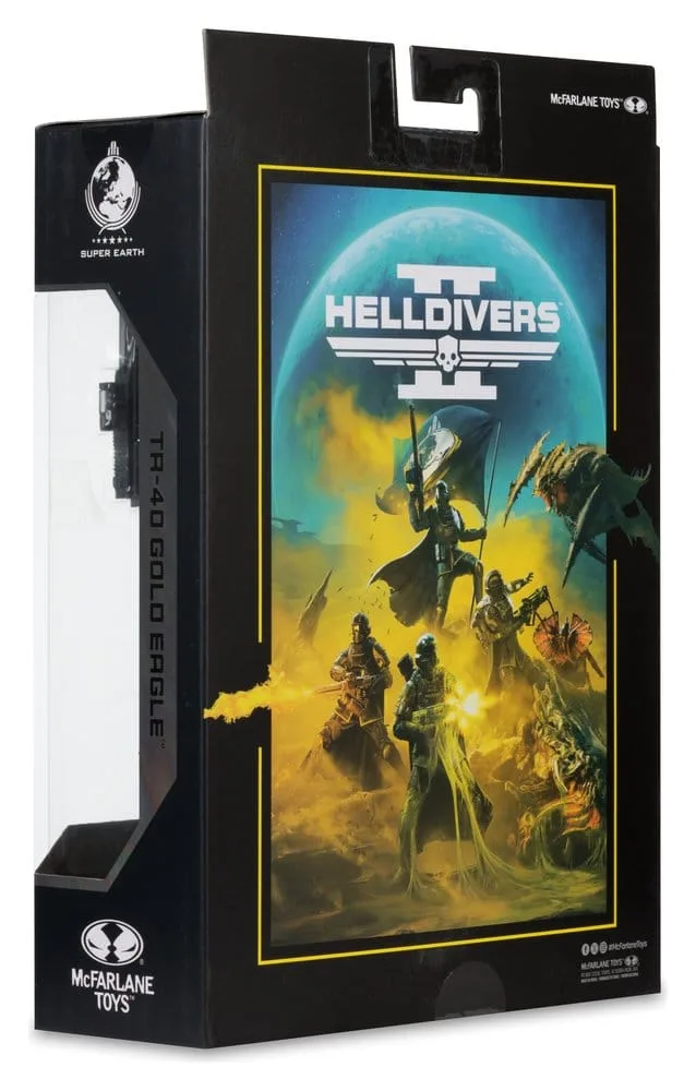 Helldivers II Action Figure – T4-40 Gold Eagle 18 cm 9
