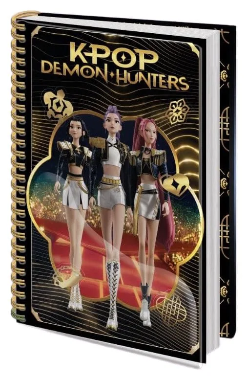 KPop Demon Hunters Notebooks – Golden A5 Display of 12