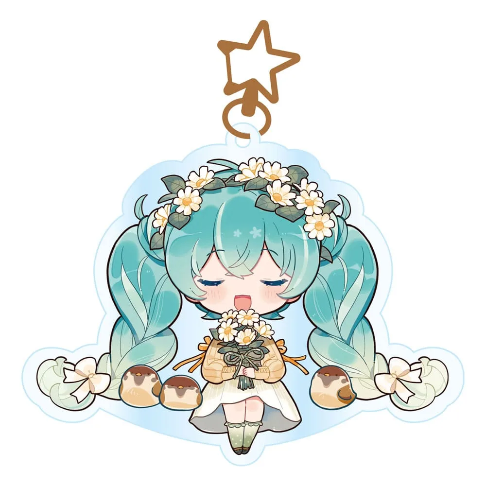 Hatsune Miku Acrylic Keychain – Kawaii Autumn Time 9 x 7 cm