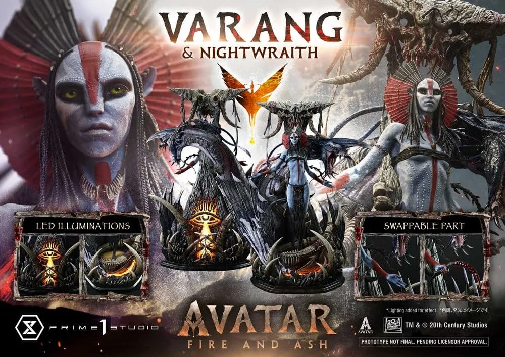 Avatar Fire and Ash Statue – Varang & Nightwraith Bonus Version 96 cm 5