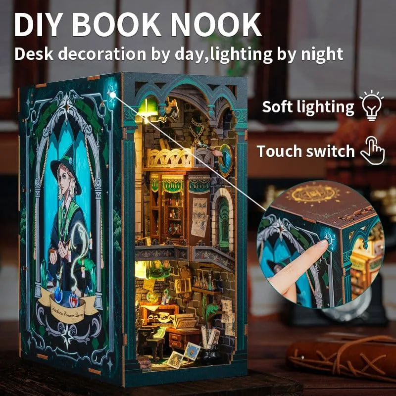 Darkness Common Room Book Nook – CuteBee Wooden Kit 23 x 11 cm 4