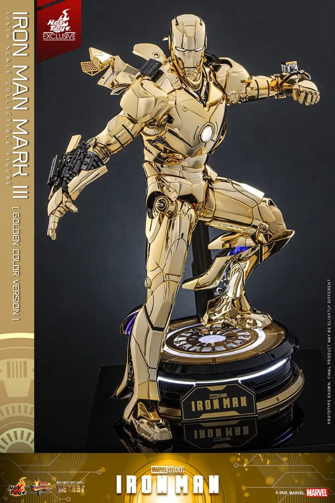 Iron Man Action Figure – Mark III Gold Version 1/6 33 cm 3