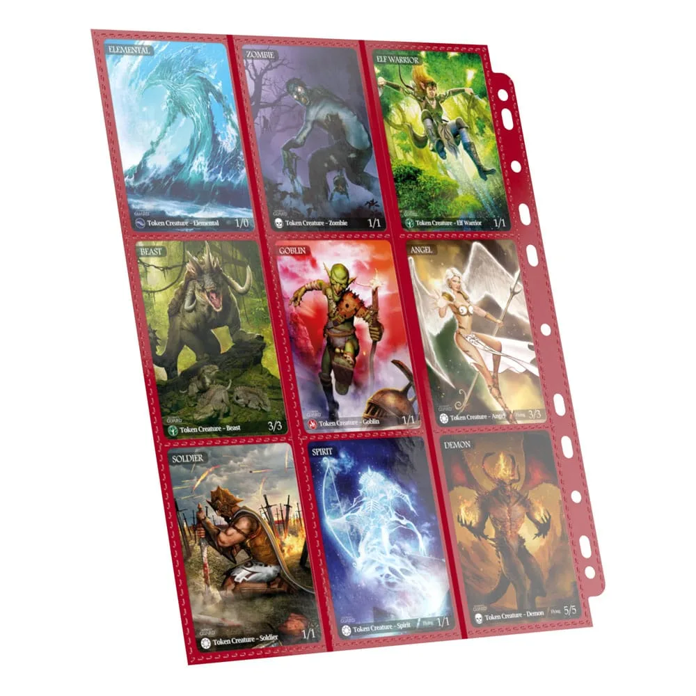 Ultimate Guard Binder Pages – Red 18-Pocket Side-Loading 10-Pack 7