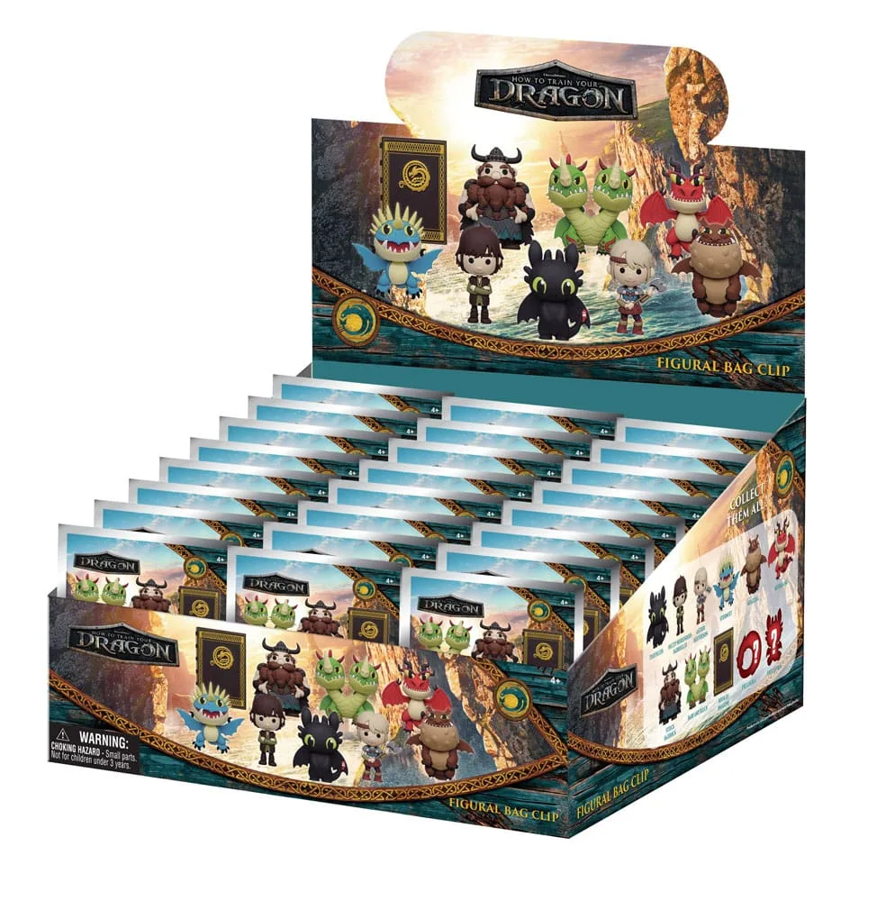 How to Train Your Dragon Bag Clips – 2025 Movie Display of 24 2