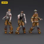 Zombie Dark Source Actionfiguren-Set – 3 Feuerwehrleute 8 cm 6