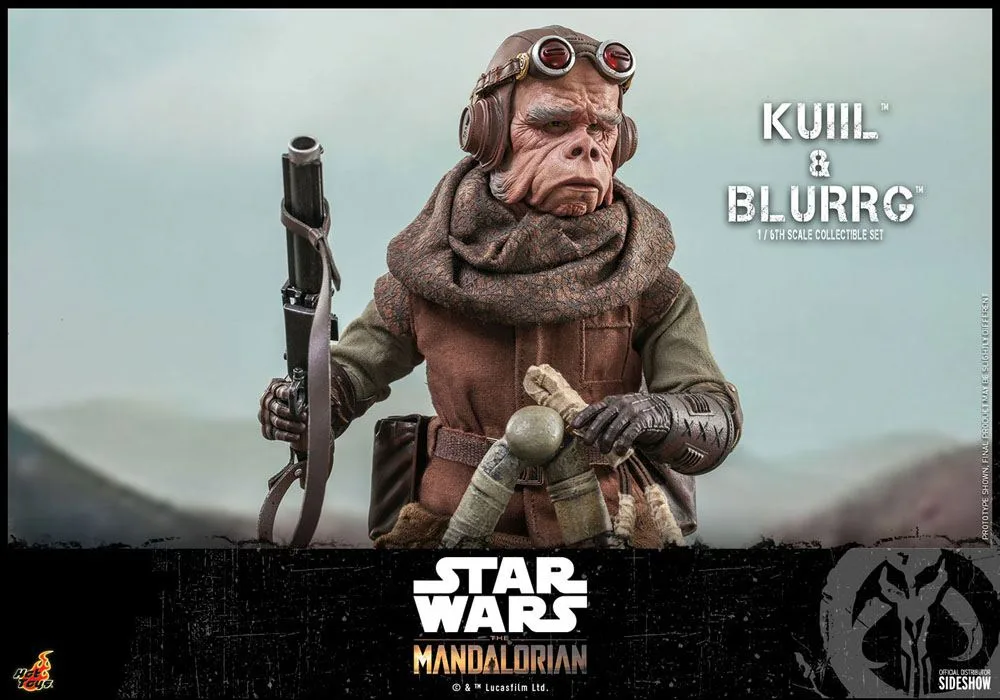 Star Wars Action Figure Set – Mandalorian Kuiil & Blurrg 1/6 37 cm 18