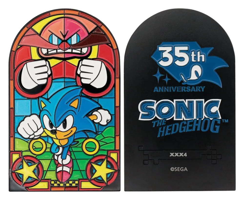 Sonic the Hedgehog Ingot – Stained Glass Style 10 x 6 cm 2