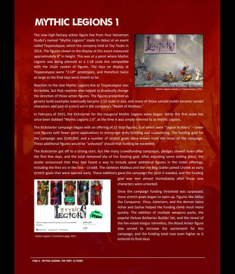 Mythic Legions Hardcover Book – The First 10 Years 2