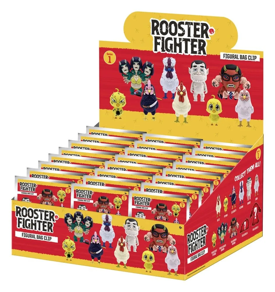 Rooster Fighter Bag Clips – Series 1 Display of 24 Blind Bags