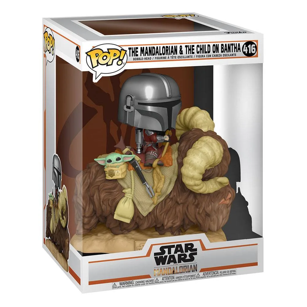 Star Wars POP Deluxe Figure – Mandalorian with Child 9 cm 2