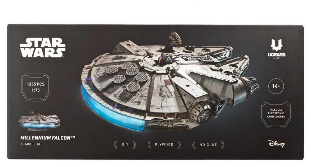 Star Wars Wooden Model Kit – Millennium Falcon 1/75 Scale 24