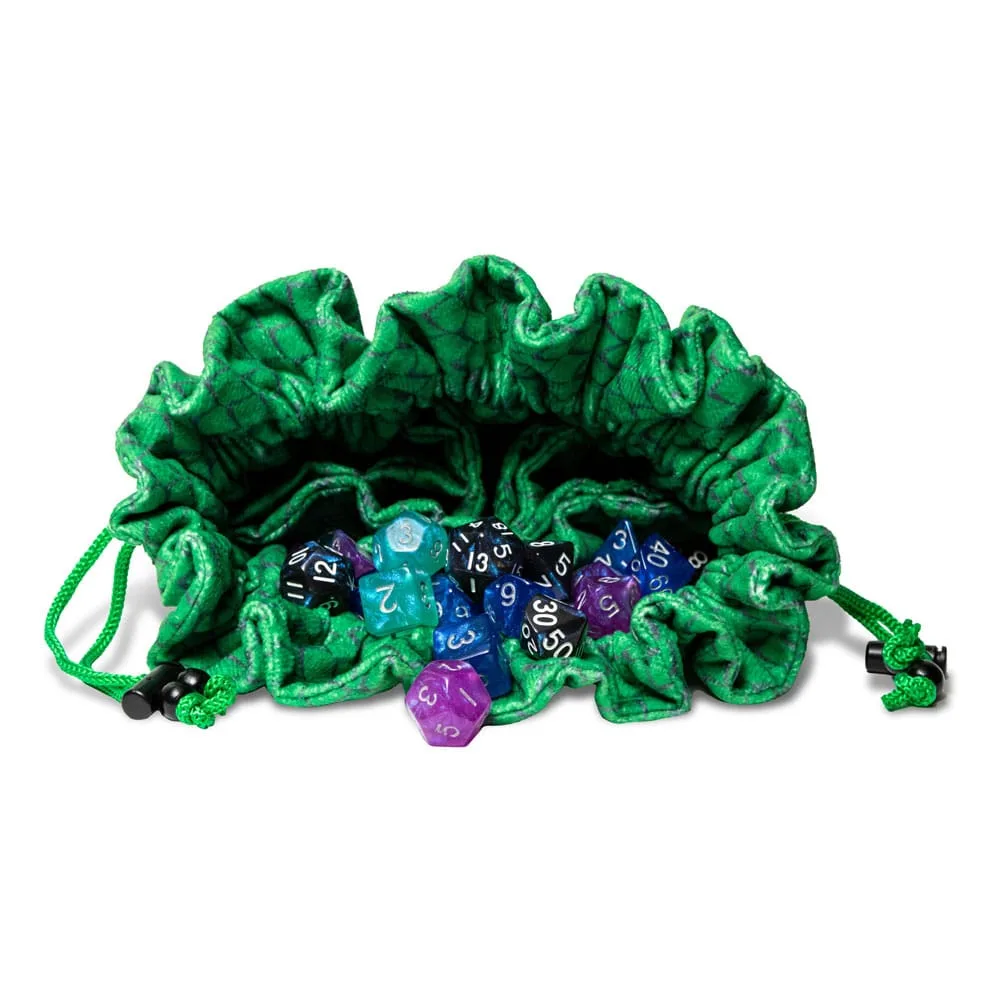 Dragon Storm Dice Bag – Green Dragon Scales 15 x 10 x 2 cm