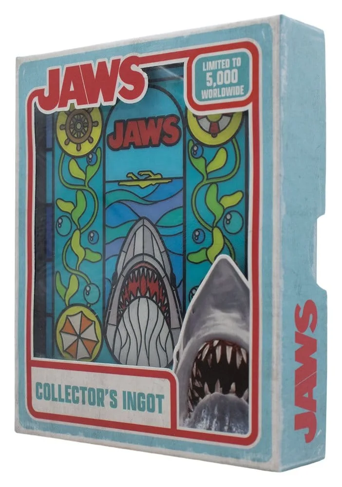 Jaws metalen verzamelplaat – Glas-in-loodstijl 10 x 8 cm 4