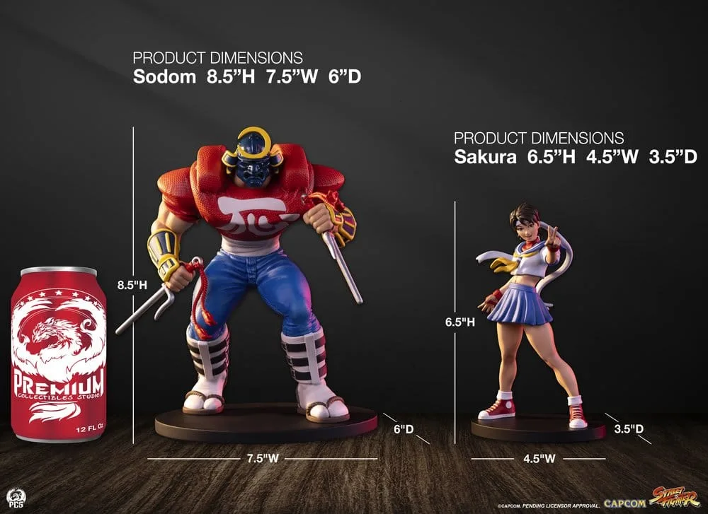 Street Fighter Statue Set – Street Jam Sakura & Sodom 22 cm 18