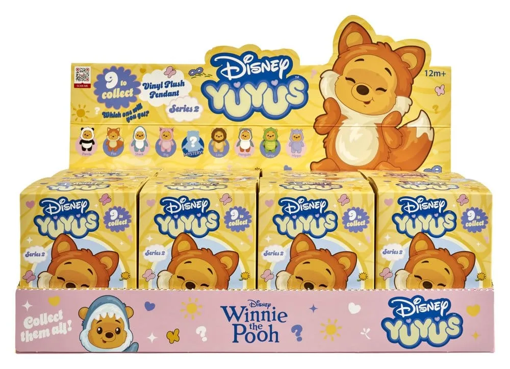Winnie the Pooh Plush Keyrings – YuYus Wave 2 Display of 8 13 cm 3