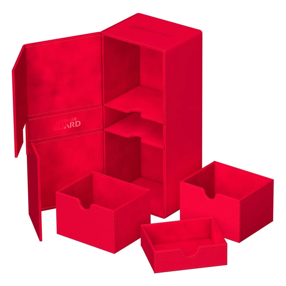 Ultimate Guard Deck Box – Twin Flip’n’Tray 266+ Xenoskin Red
