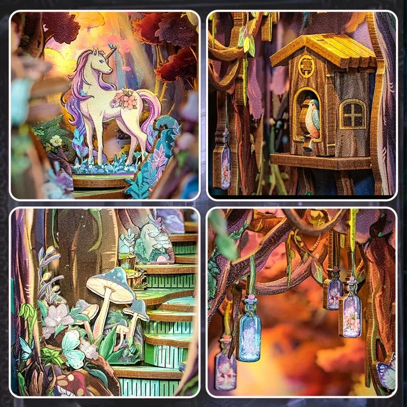 The Grace of Forest Book Nook – Wooden Puzzle 22 x 8 cm 16
