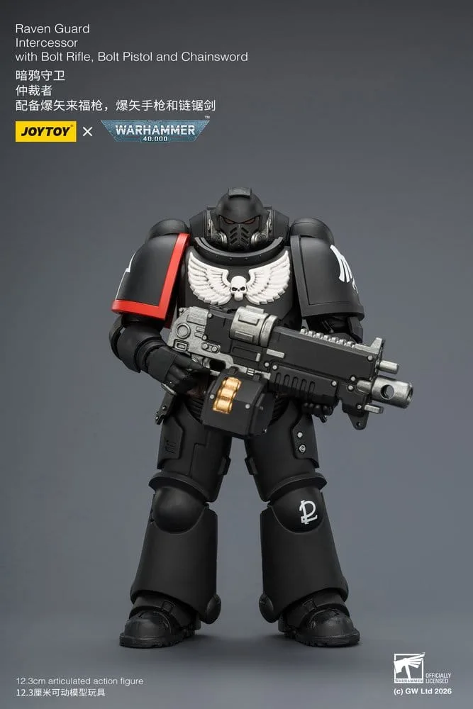 Warhammer 40,000 Action Figure – Raven Guard Intercessor 12.3 cm 11