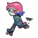 Scott Pilgrim Pin Badge – Skating Ramona 5 cm 1