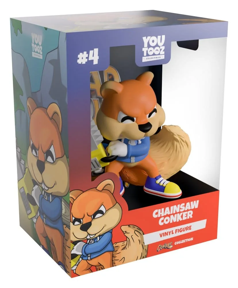 Conker’s Bad Fur Day Vinyl Figure – Chainsaw Conker 8 cm