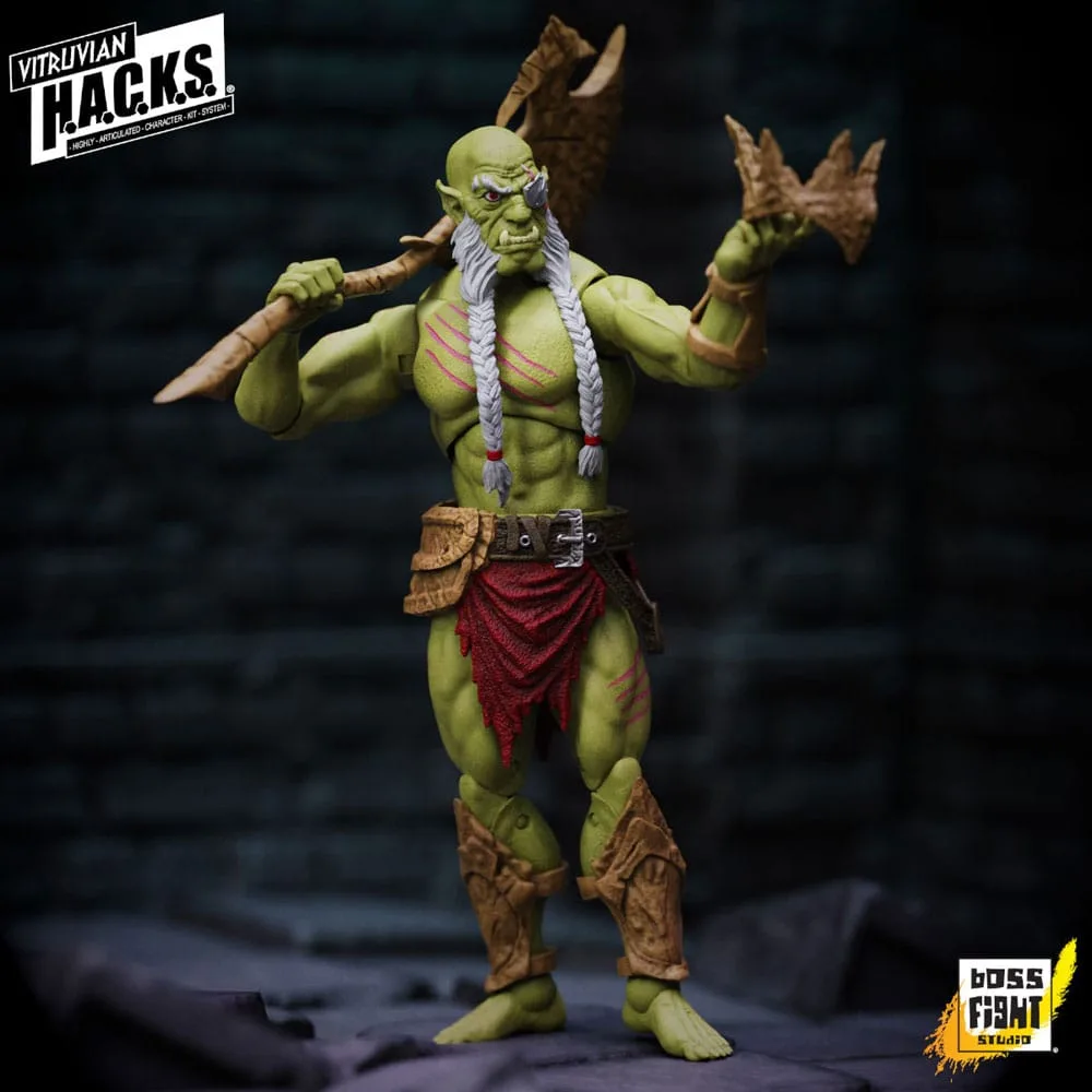 Vitruvian H.A.C.K.S. Action Figure – Mighty Orc Sovran Bur’Zagi