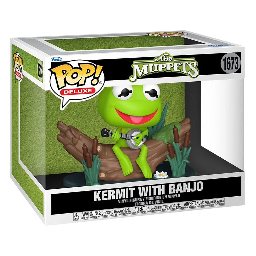 The Muppets Vinyl Figure – Funko Pop Deluxe Kermit with Banjo 9 cm 2