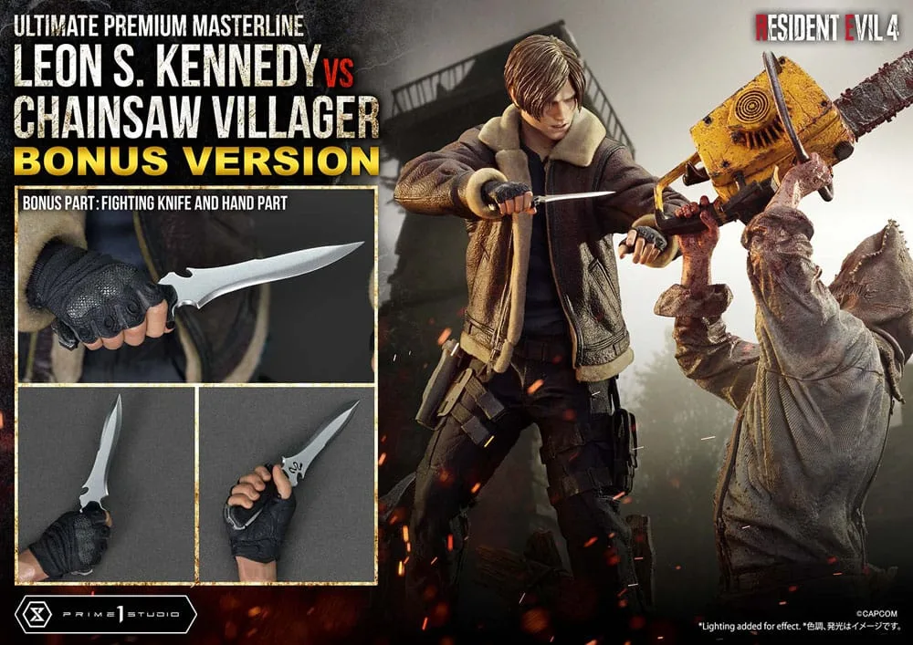 Resident Evil 4 Statue – Leon vs Chainsaw Villager Bonus 76 cm 2