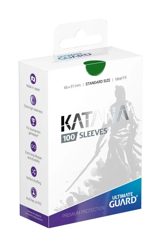 Ultimate Guard Card Sleeves – Green Katana 100-Pack 66 x 91 mm 1