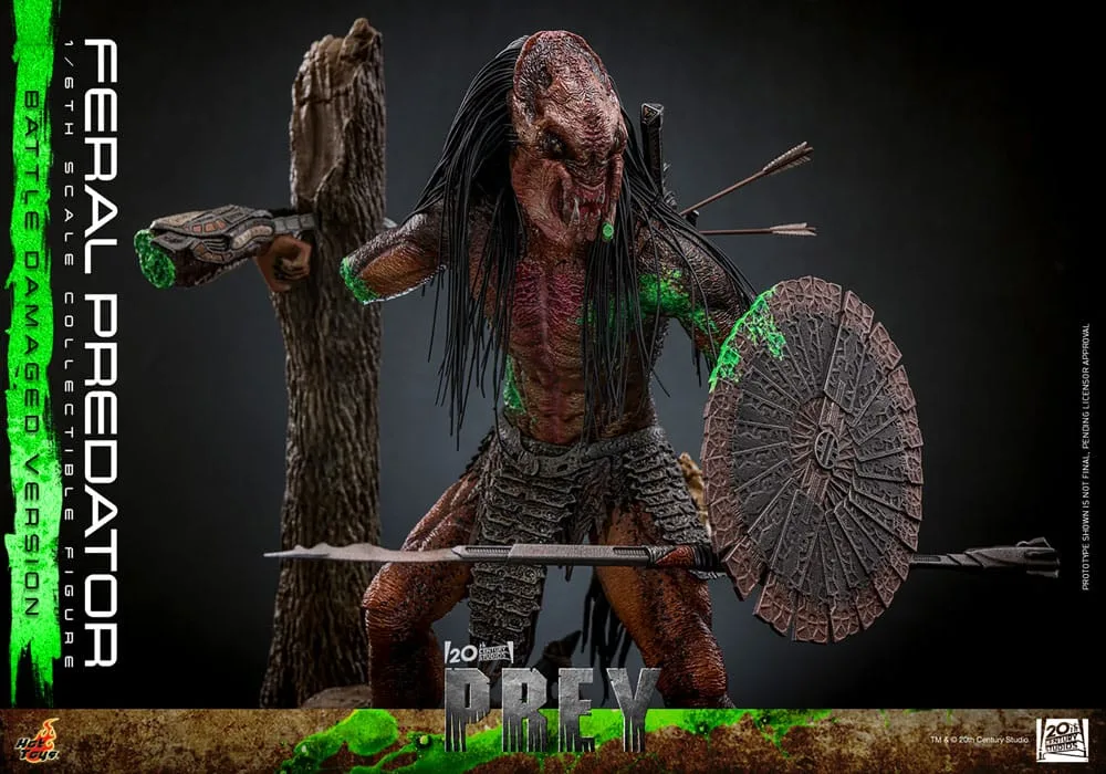 Prey Action Figure – Battle Damaged Feral Predator 37 cm 15