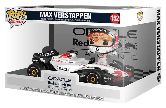 Formula 1 Vinyl Figure and Vehicle – Verstappen White 15 cm 2