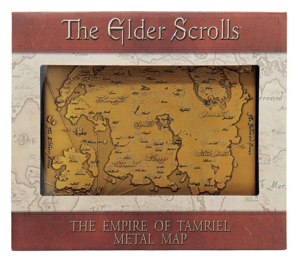 The Elder Scrolls Metal Map Replica – Tamriel 15 x 13 cm 6