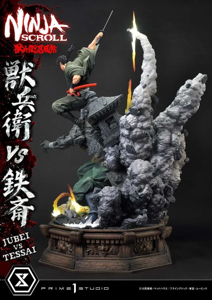 Ninja Scroll Statue – Jubei vs Tessai Deluxe 101 cm 14