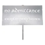 The Lord of the Rings Metalbird Sign – No Admittance 32 cm 1