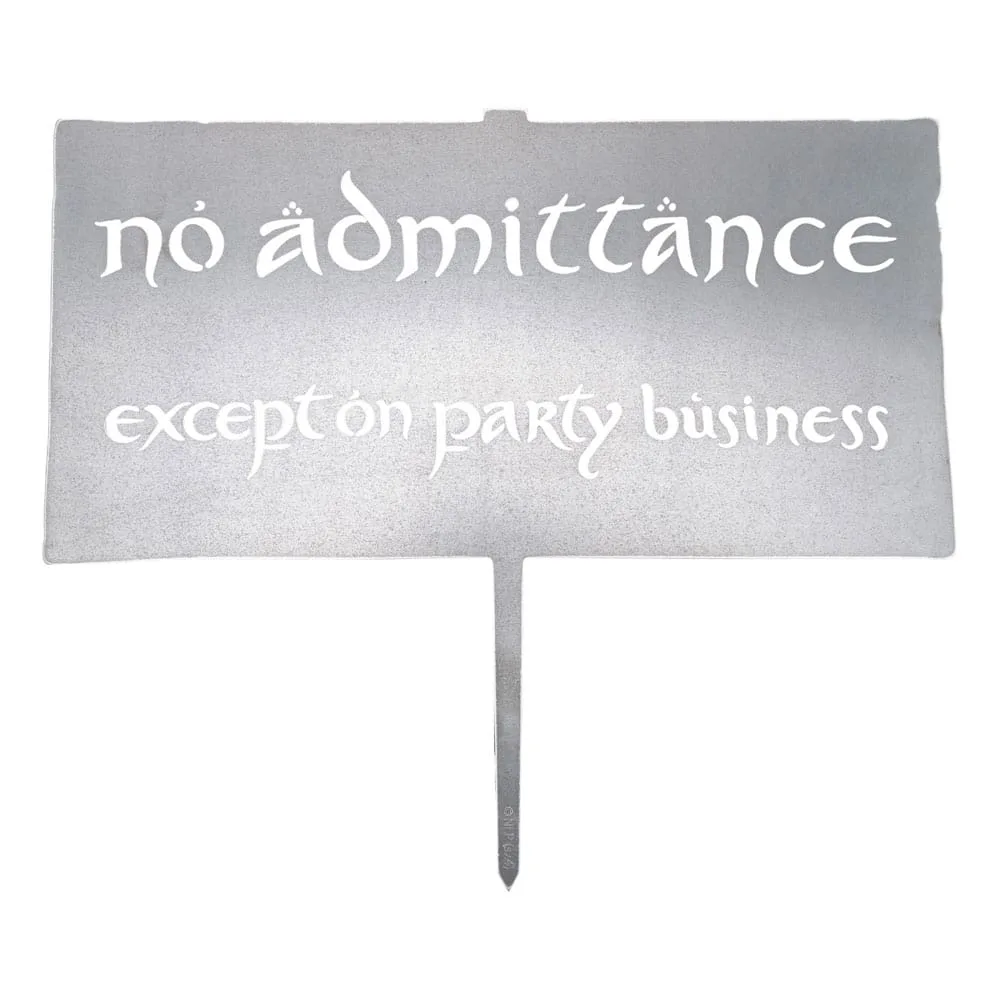 The Lord of the Rings Metalbird Sign – No Admittance 32 cm