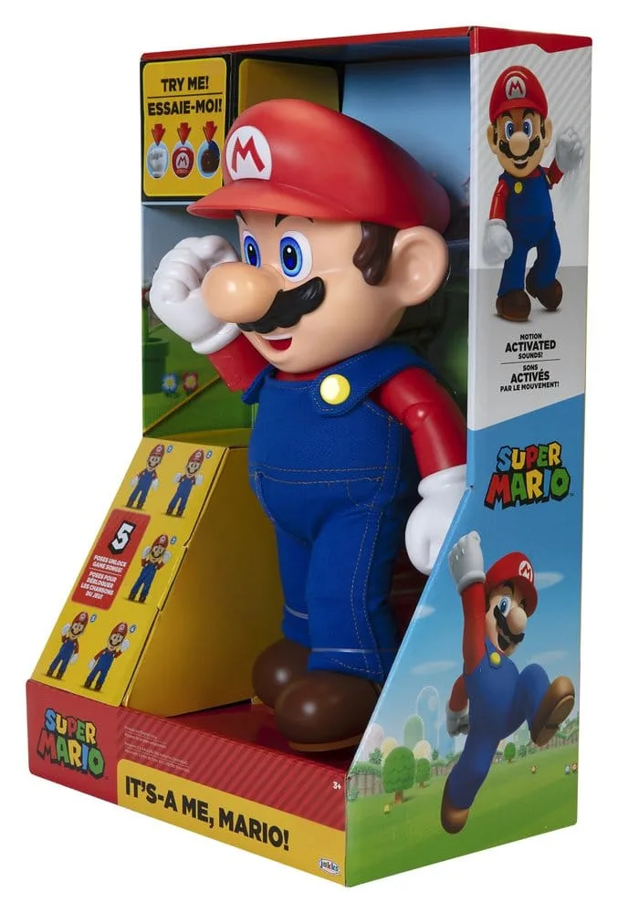 Super Mario Actiefiguur – It's-a-Me met geluid 36 cm 3