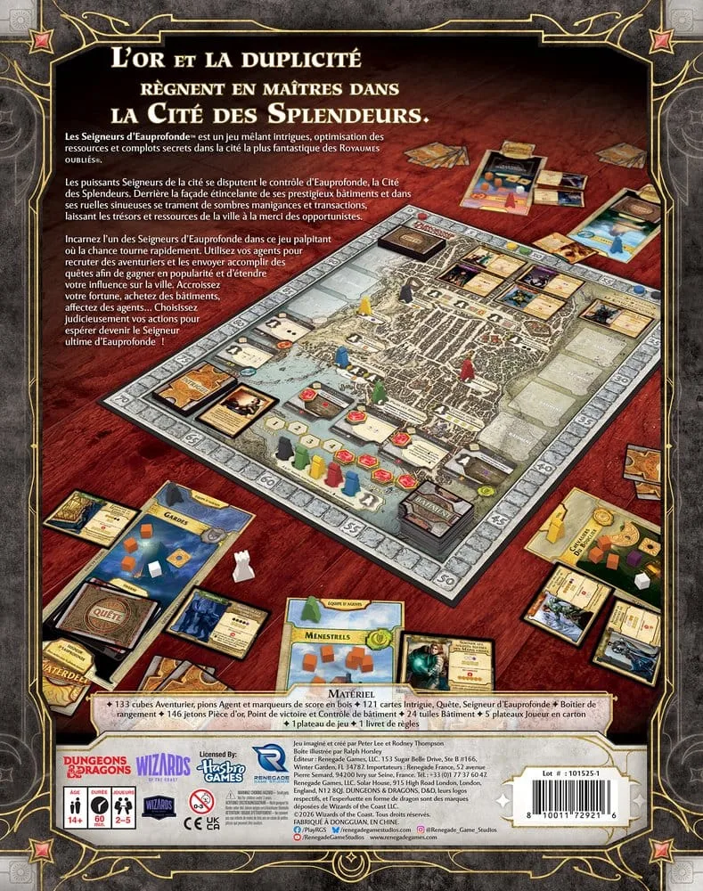 Dungeons & Dragons Board Game – Lords of Waterdeep French Edition 2