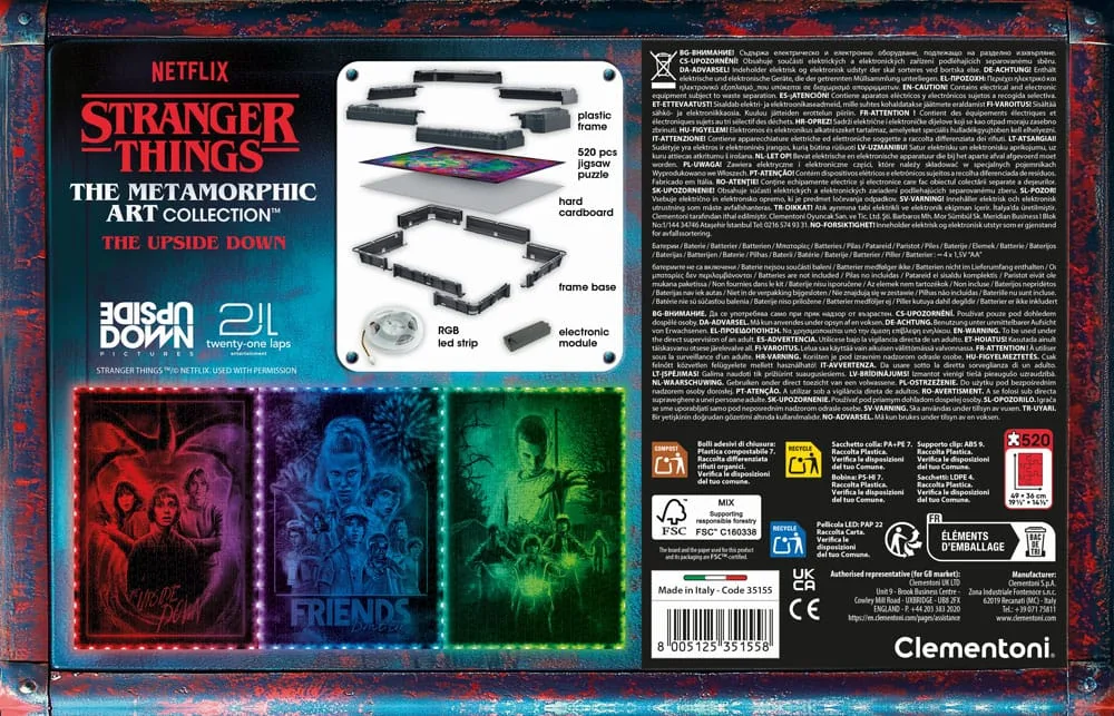 Stranger Things Jigsaw Puzzle – LED Light Effect 520 Pieces 3