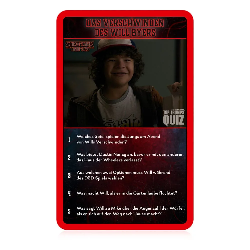 Stranger Things Card Game – Top Trumps Quiz German Edition 2
