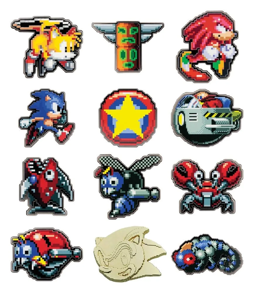 Sonic the Hedgehog Pin Badges – Mystery Display of 12