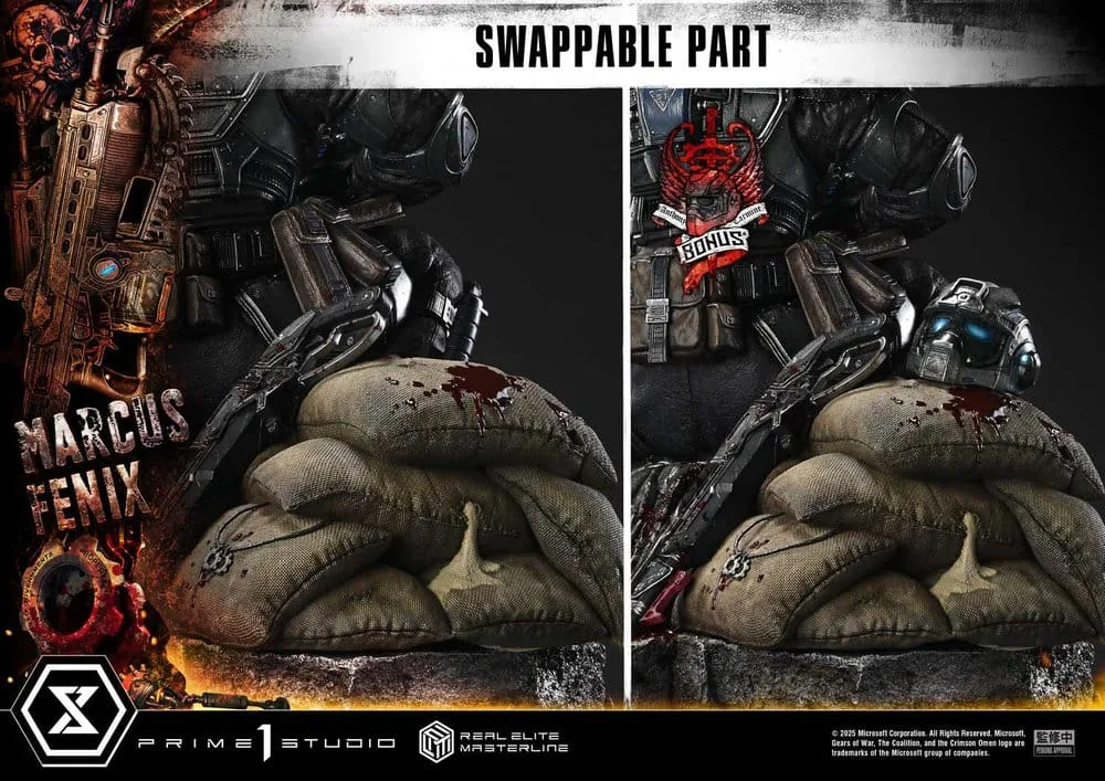 Gears of War Statue – Marcus Fenix Ultimate Bonus 97 cm 4
