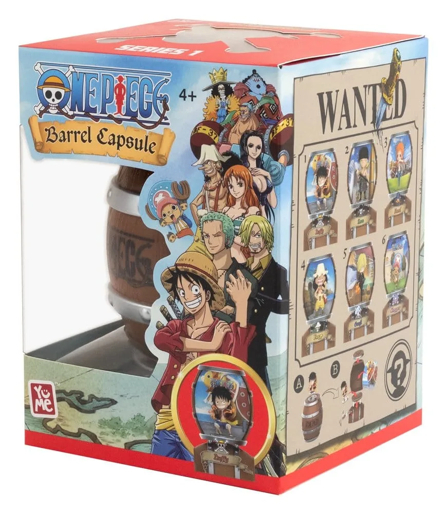 One Piece Mini Figures – Barrel Capsule 6-Box Display 9 cm 19
