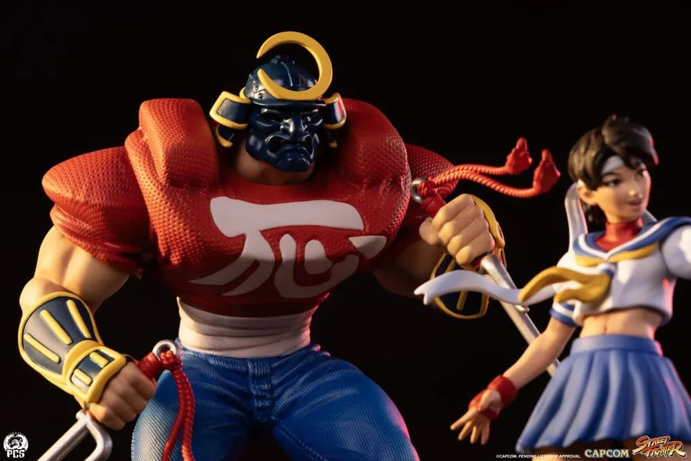Street Fighter Statue Set – Street Jam Sakura & Sodom 22 cm 6
